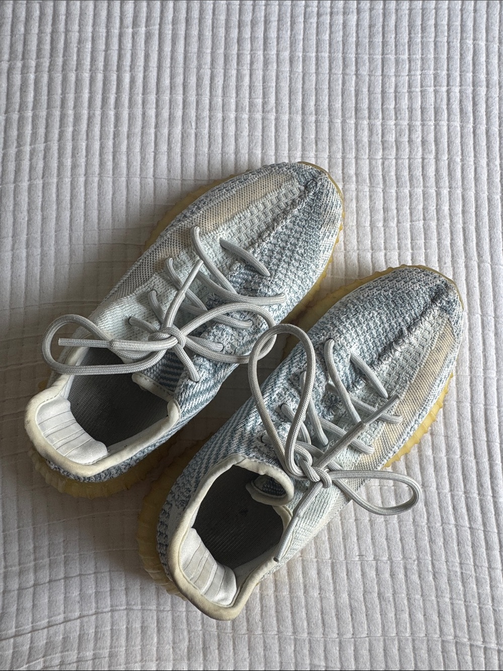 Yeezy Boost 350 Sneakers in Light Blue